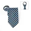 Corbata de Nuevo Estilo para Hombre de 8 cm Fácil de Usar, Corbata Perezosa de Rayas Rojas de Alta Gama, Diseño Personalizado Disponible, No Necesita Atar