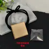 Yingyi Joias DIY Base de Corda de Cabelo de Brocado Song com Tampa Trevo de Quatro Folhas Redonda Corda de Cabelo de Linha Dupla Material de Acessórios de Cabelo Estilo Chinês