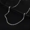 Cadena Retorcida de Acero de Titanio Collar para Hombre Diseño de Personalidad de Nicho Simple Sentido de Alta Gama Cadena para Clavícula sin Color Joyería Versátil para Mujer