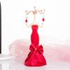 Exhibidor de joyas de resina, estante de almacenamiento para collares, anillos, pendientes y pulseras, expositor de joyas creativo vintage.
