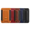 Bolsa para Tarjetas con Soporte Magnético Accesorios Funda para Teléfono Apple Android Bolsa de Almacenamiento Portátil Magnética Soporte de Soporte Cuero