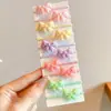 Coloridos pasadores de pelo de pulgar estilo coreano para niños y niñas, lindas diademas, dulces cordones para el pelo de niños, gomas elásticas de alta elasticidad, accesorios para el pelo