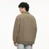 Sudadera para Hombre 2026 Otoño Nueva Llegada Cuello Alto Media Cremallera Sudadera con Capucha Chaqueta Texturizada Estilo Japonés Color Sólido Ropa Exterior Moderna