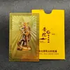 Tarjetas Metálicas de Buda Personalizadas de la Fábrica de Origen, Venta al por Mayor de Tarjetas Metálicas Doradas y Plateadas de Shanzai Tongzi y Kala Bodhisattva, Ofrendas para Templos