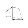 Portería de Fútbol de Aleación de Aluminio con Ruedas, Móvil para Competición y Entrenamiento, Red de Fútbol Equipo de Fitness