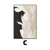 Estilo Minimalista Moderno Blanco y Negro Gris Pintura Decorativa Sofá Fondo Pared Colgante Pintura Mural Entrada Pintura Abstracta Pintura de Piso para Sala de Estar