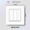 Panel de interruptor de luz de plástico blanco estilo británico de Hong Kong y Macao, enchufe de 13A con carga USB y carga rápida tipo C, panel de interruptor de luz estándar UK/US