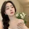 Aretes de Clip Estilo Francés en Forma de Corazón para Mujer, Diseño de Nicho con un Toque de Lujo, Venta Caliente 2025, Pendientes Minimalistas y Exquisitos