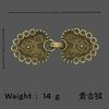 Hebilla de Broche Retro China para Chal de Mujer, Hebilla Creativa Hueca para Pañuelo de Seda, Hebilla Decorativa para Cinturón de Ropa de Viaje, Broche Antideslizante