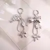Colgante de Bolso Lazo de Acrílico Plateado Cadena de Serpiente Llavero de Metal para Coche Cadena Creativa para Teléfono Venta al por Mayor
