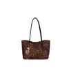 2026 Bolsa de Mão Estampa de Leopardo de Nicho Popular Versátil Estilo Relaxado Fashionável Tendência Retrô Bolsa de Ombro Bolsa Transversal Bolsa de Braço Tendência