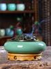 Xyt celadón quemador de incienso repelente de mosquitos para el hogar grande porta incienso repelente de mosquitos de sándalo aleación ignífuga con tapa quemador de incienso antiguo mosquito