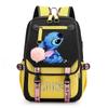 Mochila Estampada con Patrón de Puntada para Estudiantes de Primaria y Secundaria, Mochila para Viajes al Aire Libre, Mochila Escolar Unisex