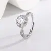 Japão e Coreia do Sul moda quente design de boca viva micro cravação botão totalmente cravejado de diamantes anel de flor de ameixa de parede feminino fábrica direta uma geração de cabelo