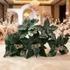 Decoraciones florales navideñas, decoraciones artificiales para árboles de Navidad, decoraciones navideñas, adornos de flores artificiales para bodas y hoteles