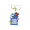 Llavero de Diseño Pequeño de Hardware Creativo Muñeco de Dibujos Animados de Goma Suave Lindo Colgante Fácil de Llevar Colgante para Llaves de Bolso