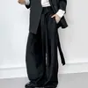 Pantalones de diseñador de alta gama hechos en fábrica con un estilo nicho Lemaire, con cintas, pantalones unisex de pierna recta hasta el suelo