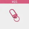 Fivela Colorida Pintada para Porta Giratória Pingente de Joia DIY Argola de Metal Chaveiro de Mala Acessório de Boneca Atacado