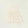 2026 Nuevo Estilo de Verano Vestido Chaleco sin Mangas para Niñas Vestido Princesa de Corte A Ropa de Casa Dulce y Linda para Bebé Verano