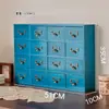 Gabinete de Medicina de Madera Tipo Cajón Retro Gabinete de Almacenamiento de Escritorio Caja de Madera para Cosméticos Joyería Medicina Tradicional China Gabinete Pequeño de Almacenamiento