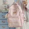 Mochila Ins Estilo Japonés Campus Viaje Versátil Bolsa Escolar para Estudiante Femenina Linda Casual Moda Mochila de Gran Capacidad