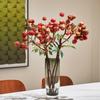 Fruta Simulada Lichia Galhos de Frutas Significado Bonito Arranjo de Flores Inspirador Arte Flores Decorativas Pastorais para Janela da Sala de Estar Ano Novo
