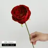 Ramo de Flores Artificiales Flor Falsa Austin Rose Sensación en la Mano Hidratante Ramo de Mano de Alta Gama Realista Atrezzo para Foto de Boda