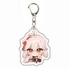 Llavero Transparente Raiden Xiao Zhongli Hu Tao Merchandising de Anime Colgante Acrílico Doble Cara Encanto para Bolsa Hecho a Medida