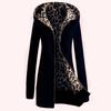 Ebay AliExpress nuevo suéter acolchado con capucha estampado de leopardo Europa y Estados Unidos más terciopelo talla grande abrigo invierno mujer 9101