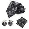 Nova Estilo 2025 Gravata Jacquard Masculina 8cm Moda Masculina Formal de Negócios Alta Qualidade Amarrada à Mão Feita Sob Medida