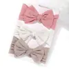 Venta Caliente Transfronteriza Accesorios para el Cabello de Ala Ancha para Niños Set de Accesorios para el Cabello con Lazo de Tela Diadema de Alta Elasticidad para Niños