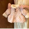 Conjunto de Ropa de Invierno para Niñas con Forro Polar, Espesor Aumentado Estilo Nuevo 2025, Chaqueta de Algodón Elegante y Cálida para Bebés Niñas, Pantalones Acampanados para Niños