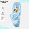 Pantalones anti-mosquitos de dibujos animados Hakimi para niños y niñas, estilo fino de verano, ropa de verano para niños, pantalones infantiles de seda helada con sensación fresca
