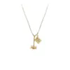 Collar Martillo de Thor Transfronterizo Microincrustado Circonita Cadena para Clavícula Ecológico Chapado en Oro Real Auténtico Collar para Mujer Joyería Creativa Personalizada
