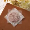 Super atmósfera de hada tela de malla de encaje accesorios de flor de rosa diy accesorios para el cabello pinza para el cabello accesorios para tocado al por mayor