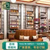 Vitrina de Perfumes de Gama Alta Contra la Pared con Madera Maciza Iluminación LED de Bajo Consumo, Vitrina para Exhibición de Muestras de Productos Fabricante Personalizado OEM