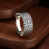 Anillo de Moda de Gama Alta Yanyu con Patrón Tejido Flor de Iris Anillo Abierto Joyería Vintage de Moda Directo del Fabricante