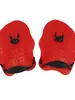 Paleta de natación de mano porosa con correas ajustables para los dedos para remar, adecuada para el entrenamiento de estilo libre para adultos y niños.