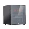 Refrigerador Mini con Puerta de Vidrio de 30L Hotel Silencioso Dormitorio Mini Pequeño Barra de Hielo Refrigerador Doméstico Pequeño Refrigerador