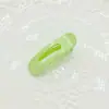 Clipe de Ervilha de Plástico de 4cm, Presilha Lateral Doce Feminina em Formato de Coração com Dentes Duplos para Franja e Cabelo Quebrado, Grampo de Cabelo, Presilha Bico de Pato