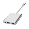 Estação de Acoplamento Jinmoing Tipo-C para HDMI Três em Um + USB + Conversor de Fonte de Alimentação Pd Estação de Acoplamento 4K