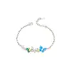 Pulseira de Borboleta Pequena e Delicada da Série Gota de Óleo Xuping, Joia de Mão Única em Liga de Cobre com Estilo Doce e Suave Atacado