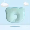 Almohada de Oso de Espuma Viscoelástica de Rebote Lento Almohada para Corregir la Forma de la Cabeza del Bebé Almohada Fija para Recién Nacidos Almohada de Dormir para Bebés en Verano