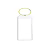 Llavero de Acero Inoxidable Transparente de PVC Colorido Etiqueta para Tarjeta de Embarque Portátil Etiqueta para Equipaje Etiqueta Colgante para Maleta