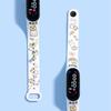 M7Directo de Fábrica Impermeable LED Impresión Digital Dibujos Animados Estudiantes de Primaria y Secundaria Pulsera de Jardín Reloj Deportivo Simple