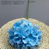 Materiais para Buquê de Flores Artificiais Azuis para Decoração de Cena de Casamento, Rosas Azuis para Arranjo de Chão de Salão de Casamento e Flores Decorativas