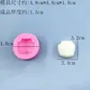 Molde de Silicona Cara Cara Cabeza Versión Q Hecho a Mano DIY Arcilla Suave Arcilla Ultraligera Yeso Vela Molde Fácil de Desmoldar