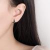 Novedad 2024 aretes de piedra verde con textura de cráter, combinación de moda, diseño retro desgastado, regalo de vacaciones para mujer
