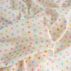 Tela Jacquard de Algodón Puro a Cuadros con Pequeños Patrones Florales de Dibujos Animados Japoneses y Coreanos para Ropa Infantil, Cortinas, Vestidos y Materiales de Bricolaje