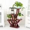 Estante para flores para sala de estar, balcón interior, multicapa, oferta especial, uso doméstico, madera maciza, nuevo y moderno estilo chino nórdico estante para flores